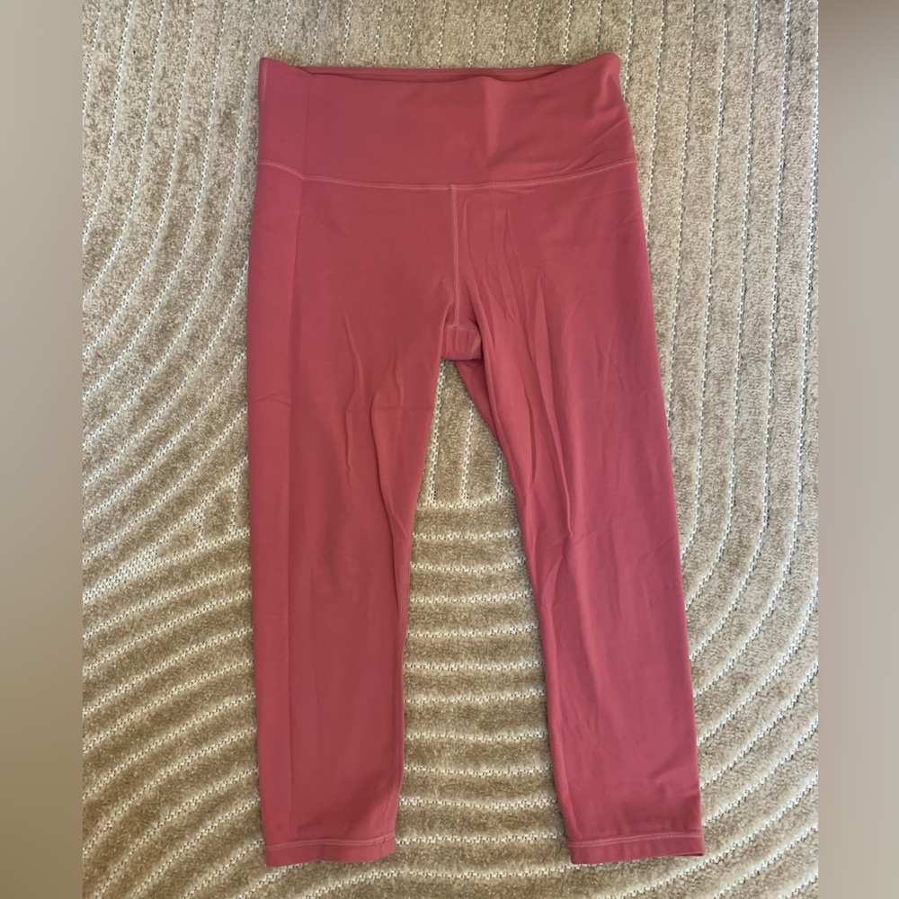Athleta pink capri leggings size M